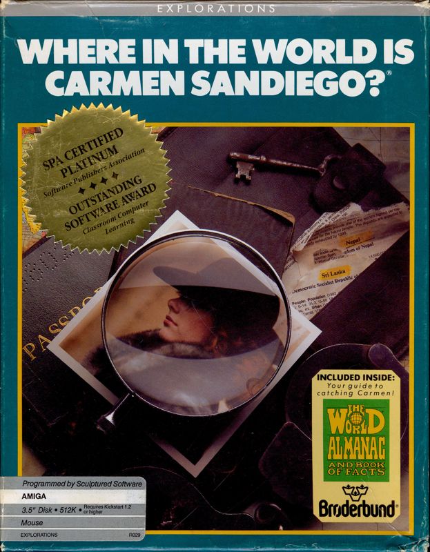 Where in the World is Carmen Sandiego box art for Super Nintendo
